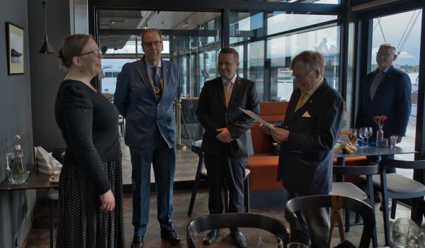 Verksamhetsperiodens sista månadsmöte 14.5.2025 på GH Fyren (foto: Henry Andersson)