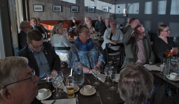 Verksamhetsperiodens sista månadsmöte 14.5.2025 på GH Fyren (foto: Henry Andersson)