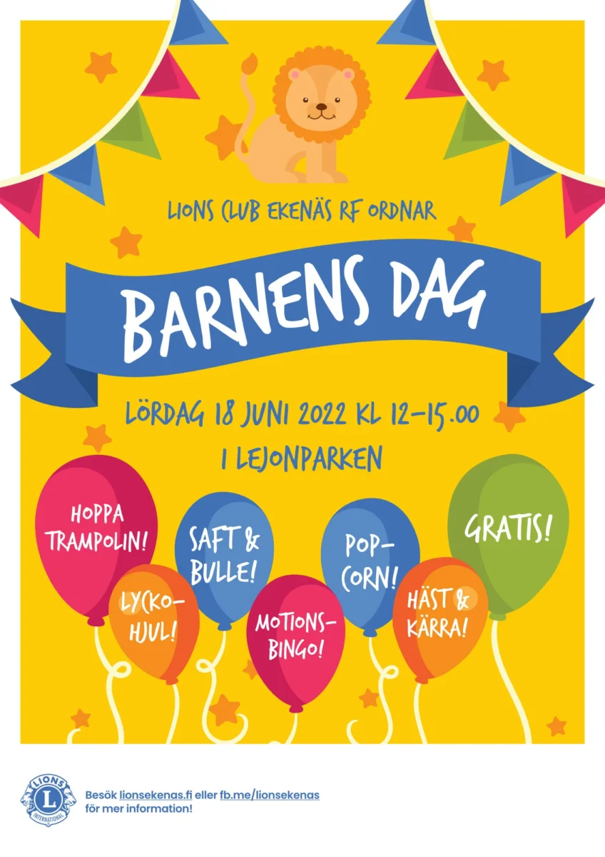 Barnens dag 2022 affisch