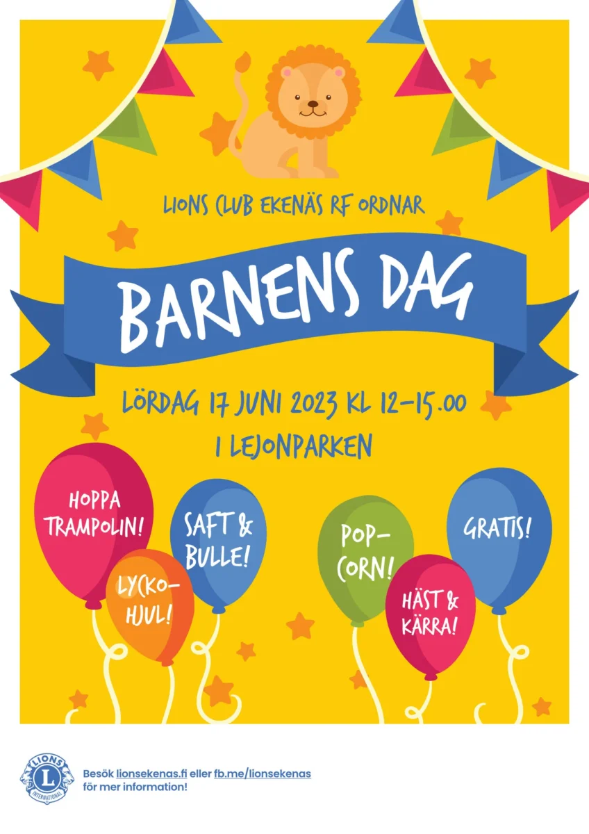 Barnens dag 2023 affisch
