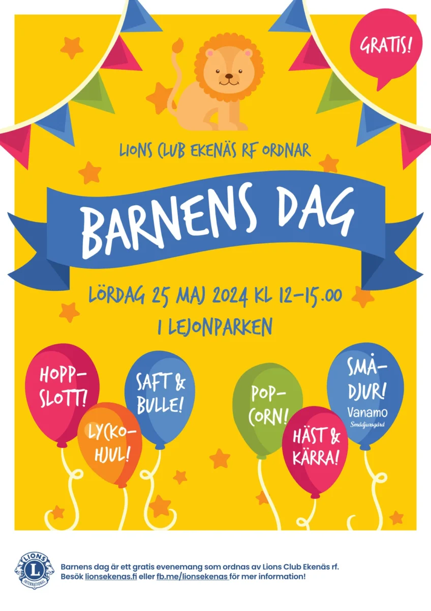 Barnens dag 2024 affisch