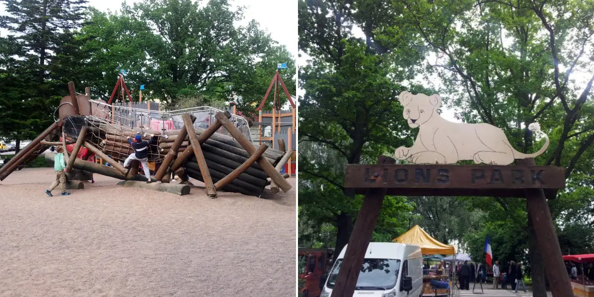 I Lejonparken finns klätterställningen Myran som gett glädje till många barn genom åren (foto: arkiv)