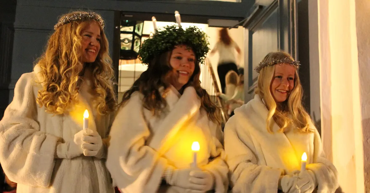 Kröningen av Ekenäs lucia 2013 (foto: Ole Lindholm/Jan Nieminen)